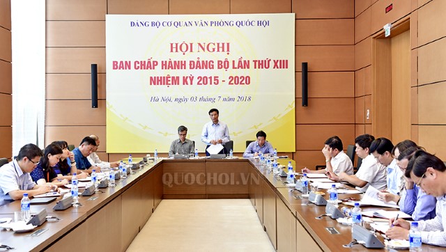 HỘI NGHỊ BAN CHẤP HÀNH ĐẢNG BỘ CƠ QUAN VĂN PHÒNG QUỐC HỘI LẦN THỨ XIII